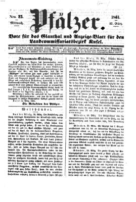 Pfälzer Mittwoch 27. März 1861