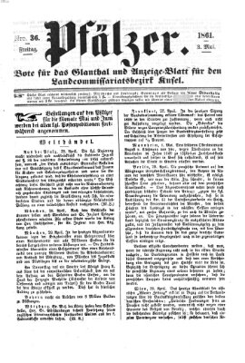 Pfälzer Freitag 3. Mai 1861