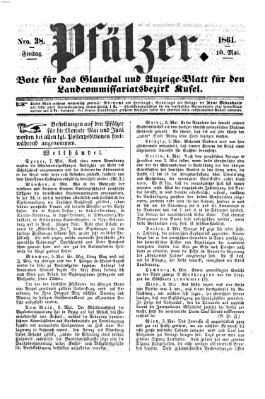 Pfälzer Freitag 10. Mai 1861