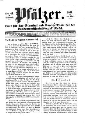 Pfälzer Mittwoch 29. Mai 1861