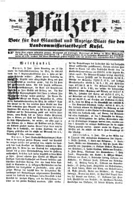 Pfälzer Freitag 7. Juni 1861