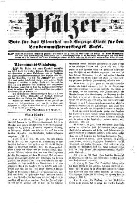 Pfälzer Freitag 28. Juni 1861