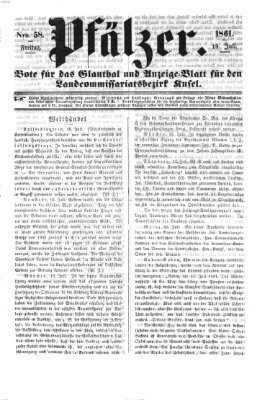 Pfälzer Freitag 19. Juli 1861