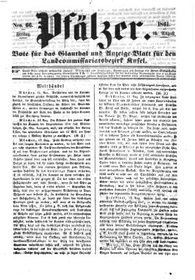 Pfälzer Freitag 16. August 1861