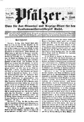 Pfälzer Mittwoch 21. August 1861