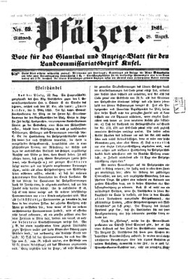 Pfälzer Mittwoch 28. August 1861