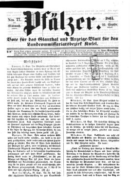 Pfälzer Mittwoch 25. September 1861