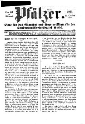 Pfälzer Mittwoch 23. Oktober 1861