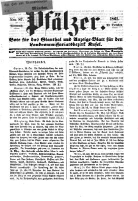 Pfälzer Mittwoch 30. Oktober 1861