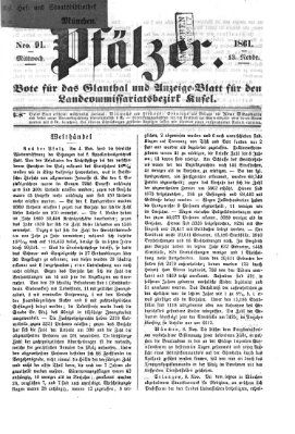 Pfälzer Mittwoch 13. November 1861