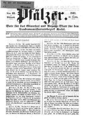 Pfälzer Mittwoch 27. November 1861