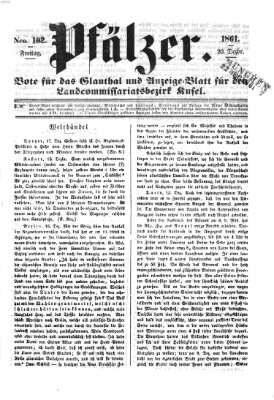 Pfälzer Freitag 20. Dezember 1861