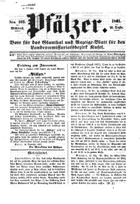 Pfälzer Mittwoch 25. Dezember 1861