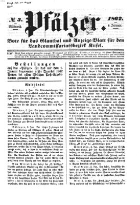 Pfälzer Mittwoch 8. Januar 1862