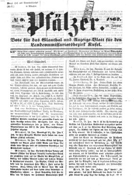 Pfälzer Mittwoch 29. Januar 1862