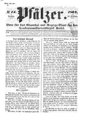 Pfälzer Freitag 14. Februar 1862