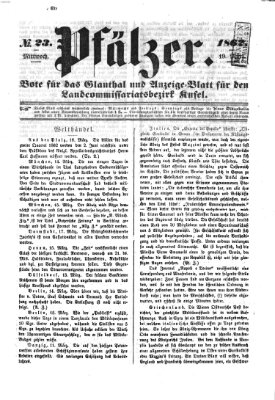 Pfälzer Mittwoch 19. März 1862