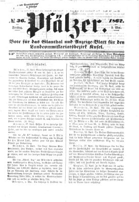 Pfälzer Freitag 2. Mai 1862