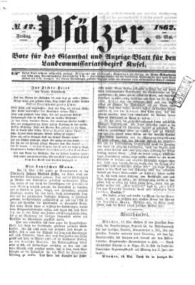 Pfälzer Freitag 23. Mai 1862