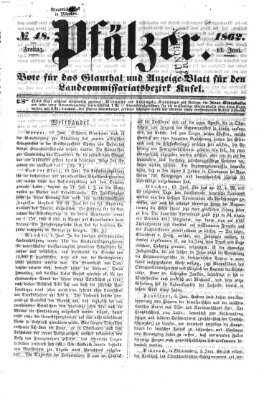 Pfälzer Freitag 13. Juni 1862