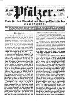 Pfälzer Freitag 11. Juli 1862