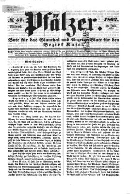 Pfälzer Mittwoch 16. Juli 1862