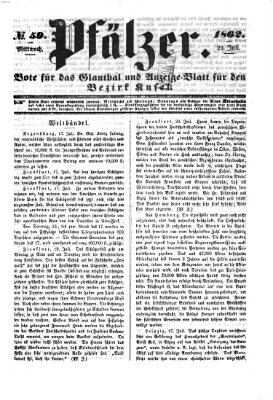 Pfälzer Mittwoch 23. Juli 1862