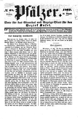 Pfälzer Freitag 22. August 1862