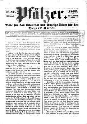 Pfälzer Mittwoch 29. Oktober 1862