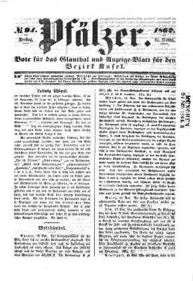 Pfälzer Freitag 21. November 1862