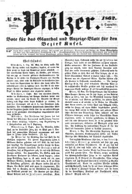 Pfälzer Freitag 5. Dezember 1862