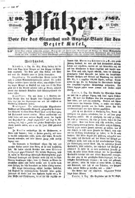 Pfälzer Mittwoch 10. Dezember 1862