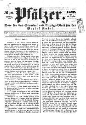 Pfälzer Freitag 12. Dezember 1862