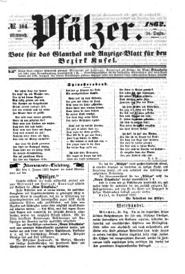 Pfälzer Mittwoch 31. Dezember 1862