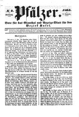 Pfälzer Mittwoch 7. Januar 1863