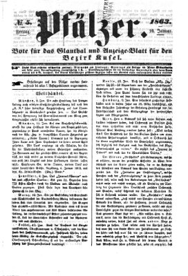 Pfälzer Freitag 16. Januar 1863