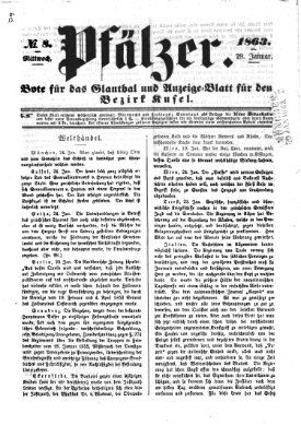 Pfälzer Mittwoch 28. Januar 1863