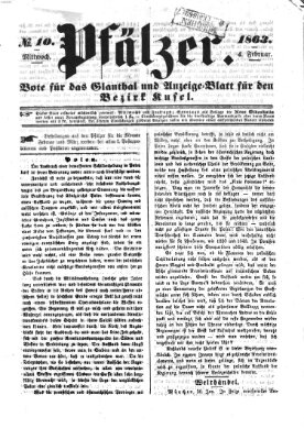 Pfälzer Mittwoch 4. Februar 1863