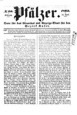 Pfälzer Mittwoch 15. April 1863