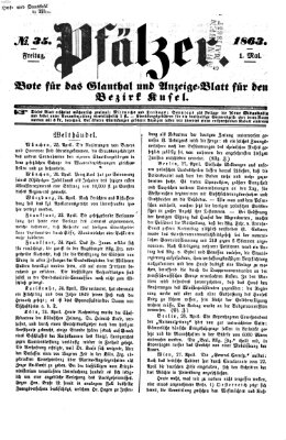 Pfälzer Freitag 1. Mai 1863