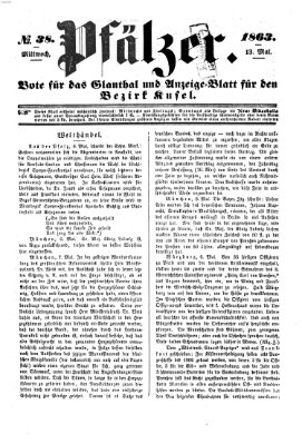 Pfälzer Mittwoch 13. Mai 1863