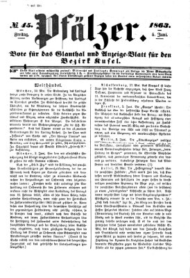 Pfälzer Freitag 5. Juni 1863