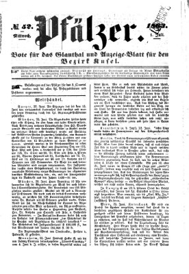 Pfälzer Mittwoch 1. Juli 1863