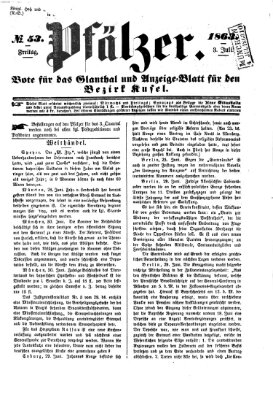 Pfälzer Freitag 3. Juli 1863