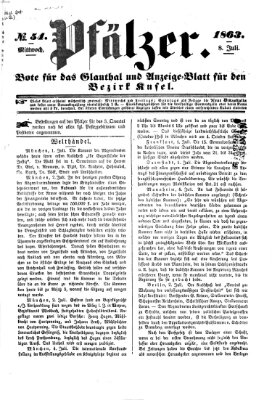 Pfälzer Mittwoch 8. Juli 1863