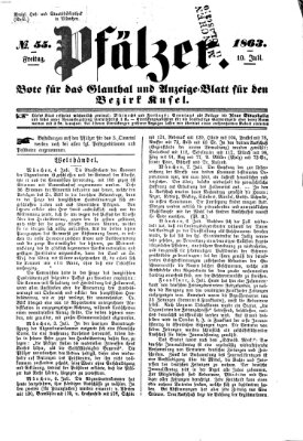 Pfälzer Freitag 10. Juli 1863