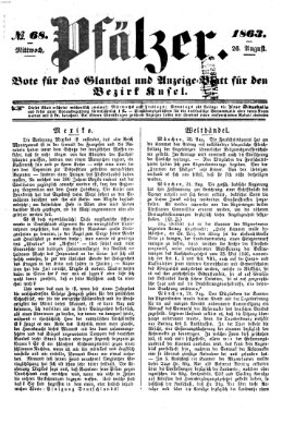 Pfälzer Mittwoch 26. August 1863