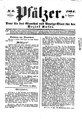 Pfälzer Freitag 8. Januar 1864