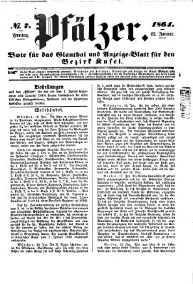 Pfälzer Freitag 22. Januar 1864