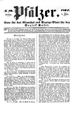 Pfälzer Freitag 4. März 1864